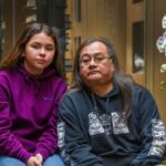 Maxwell Johnson and his granddaughter.