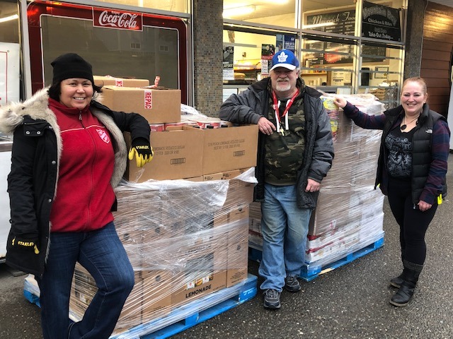 Maverick Foods donating two large pallets of groceries to Prince Ruperts Salvation Army Food Bank ~ Valued at $2600.00.
Source: Maverick Foods on Facebook.