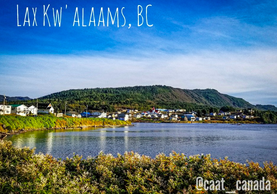Lax Kw’alaams is a picturesque oceanside community built on a hillside overlooking Hecate Strait.