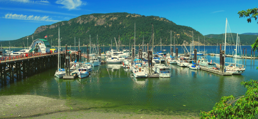 Cowichan Bay Marina, Vancouver Island, British Columbia, Canada.