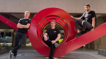 Alexander Dungate in the middle with the other Co-founders of OnDeck.