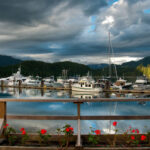 Serene beauty at Blind Channel Marina - A peaceful escape amidst the stunning views of the West Thurlow Island.
