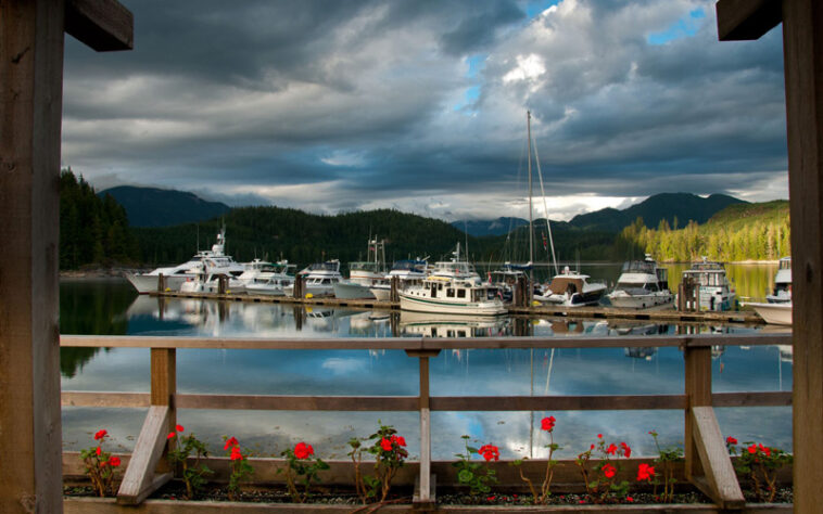 Serene beauty at Blind Channel Marina - A peaceful escape amidst the stunning views of the West Thurlow Island.