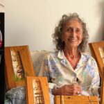 Dolores Davis, a 92-year-old legally blind artist in Skidegate